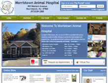 Tablet Screenshot of morristownvet.com